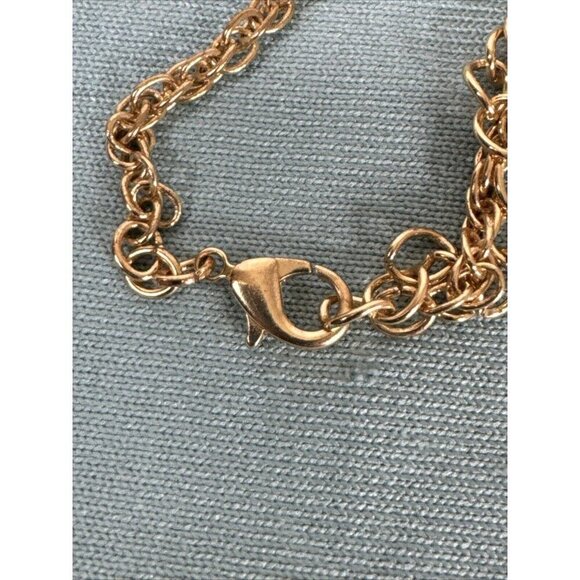 Gold tone pearl and chain long necklace - Picture 4 of 10